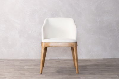 calais carver chair cream front view